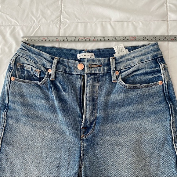 Good American Straight high Waisted Leg Jeans - Picture 6 of 9